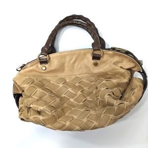 Joy Gryson Woven Leather Hobo Brown / Tan Bag